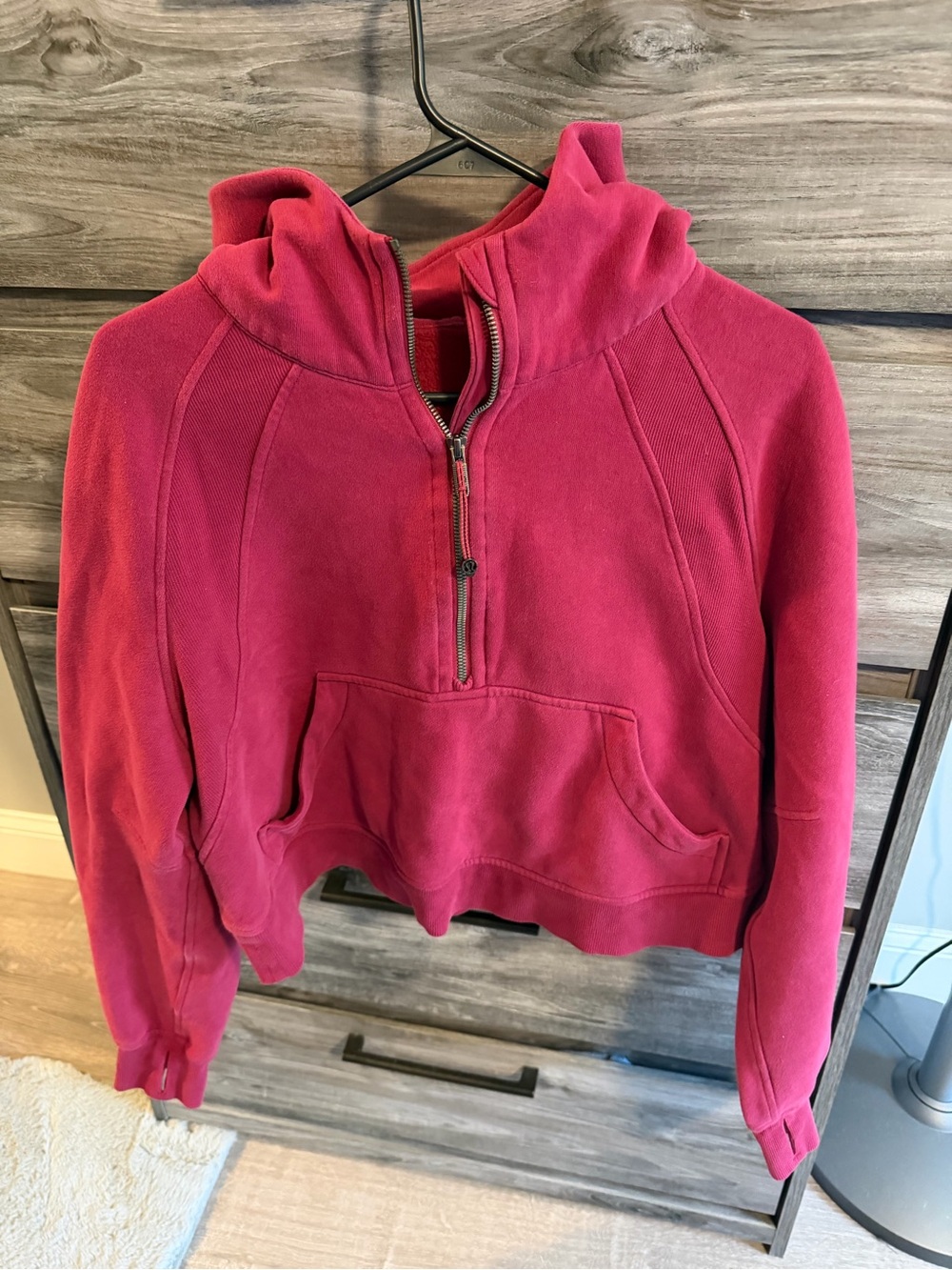 Lululemon Athletica Half-Zip oversized cropped Scuba